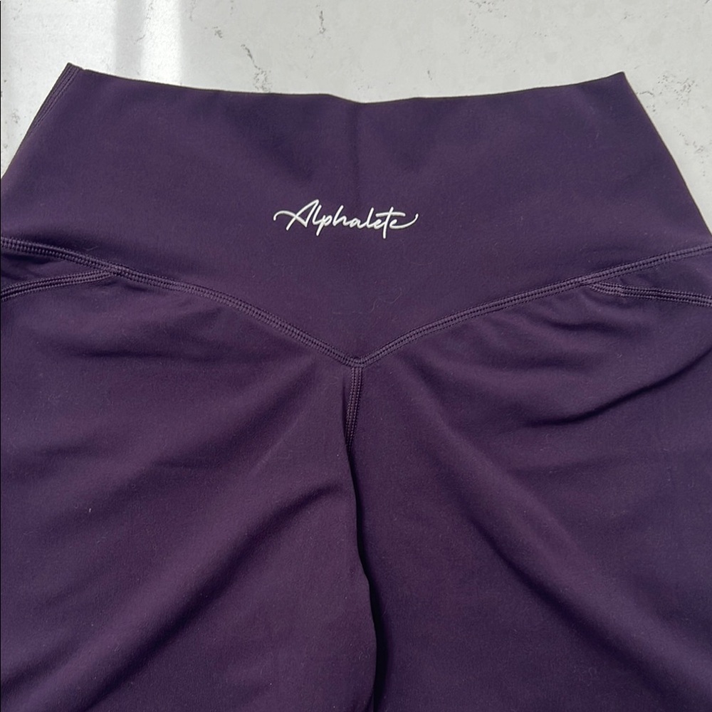 Alphalete Purple High-Waisted Shorts